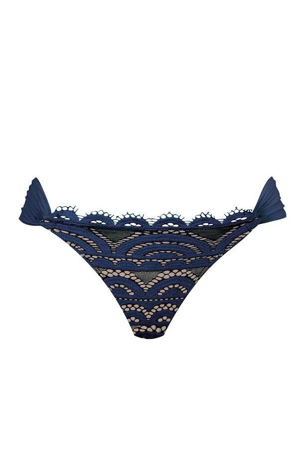 PQ Swim Pacific Blue Lace Fanned Teeny Bottoms