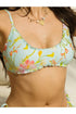 PQ Swim Petal Embroidered Lettuce Edge Bralette Top