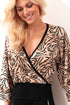 Antigel H78 Tigre Rebelle Long-sleeved wrap-around top