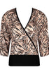 Antigel H78 Tigre Rebelle Long-sleeved wrap-around top