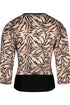 Antigel H78 Tigre Rebelle Long-sleeved wrap-around top