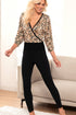Antigel H78 Tigre Rebelle Long-sleeved wrap-around top
