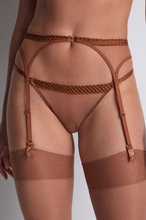 Aubade Sheer Emotion Suspender belt