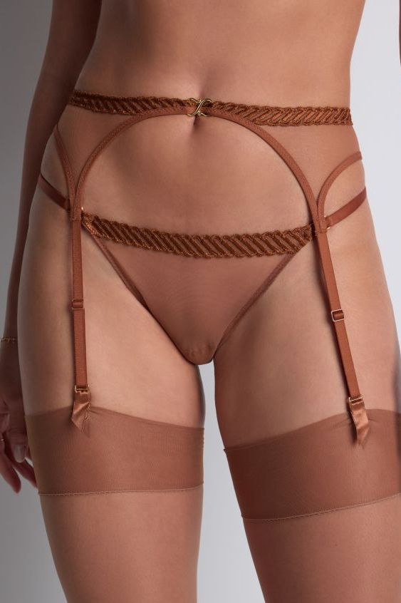 Aubade Sheer Emotion Suspender belt