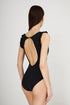 Shan Billy High-Neck One-Piece Swimsuit With Ruffled Shoulders