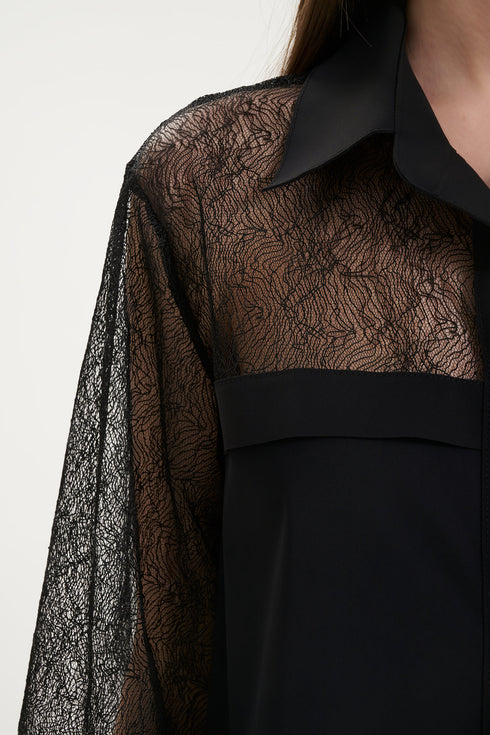 Shan Elizabeth Lace Detail Shirt