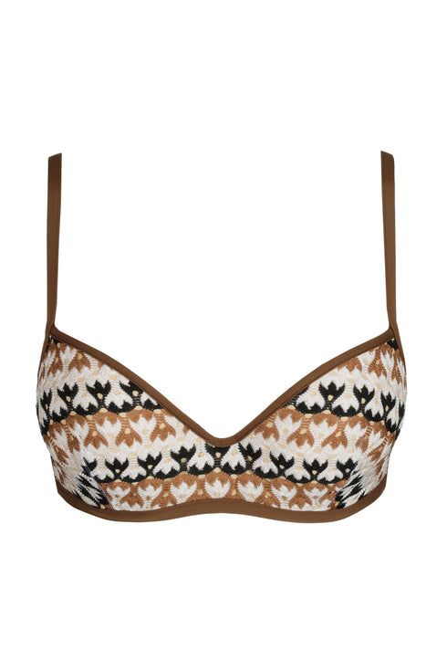 Sarda Biles Padded Plunge Bikini Top