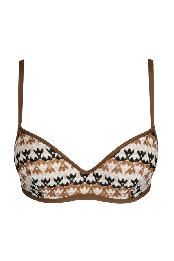 Sarda Biles Padded Plunge Bikini Top