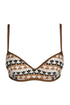 Sarda Biles Padded Plunge Bikini Top