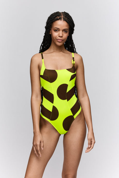 Sarda Birgit Swimsuit Boat Neck Padded