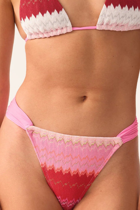 PQ Swim Scarlet High Waist Fanned Bottom