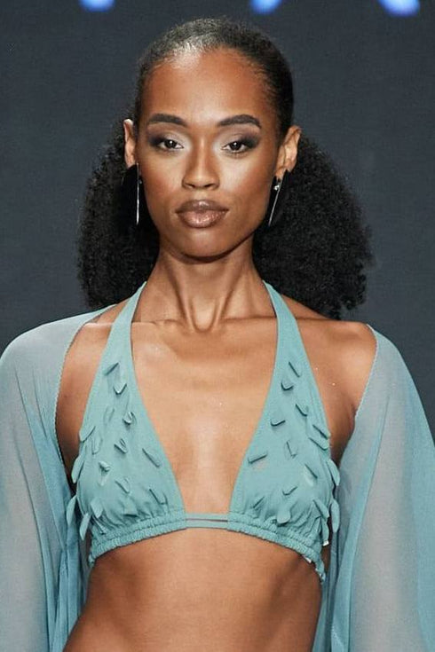 Shan Charlie-Rose Triangle Bikini Top