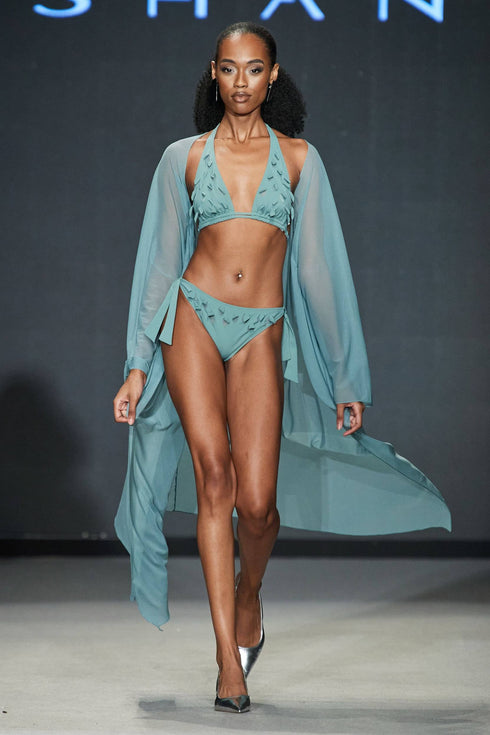 Shan Charlie-Rose Triangle Bikini Top