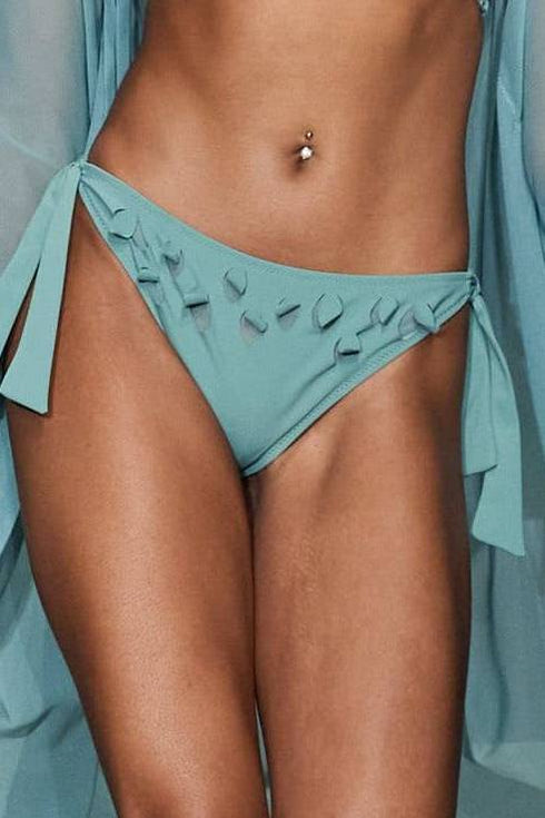 Shan Charlie-Rose Low-Rise Bikini Bottom