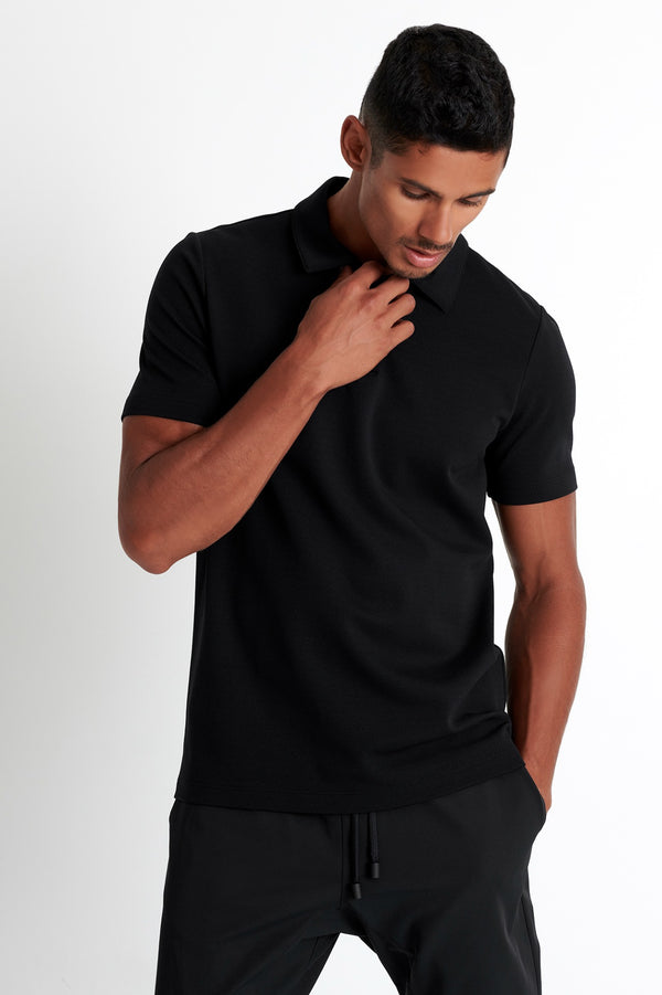Shan Actuel Textured jersey polo