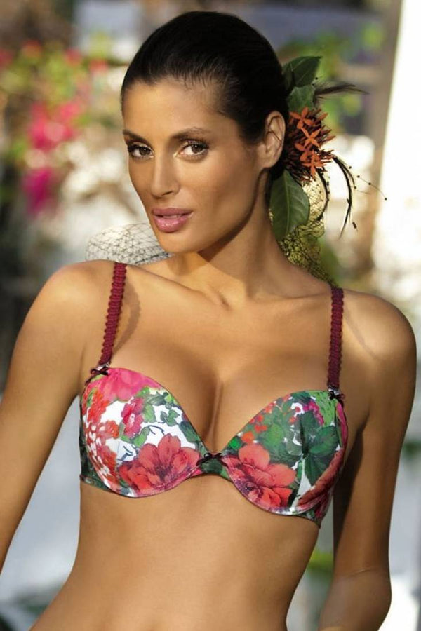 Vova Push-up Flower Print Bra