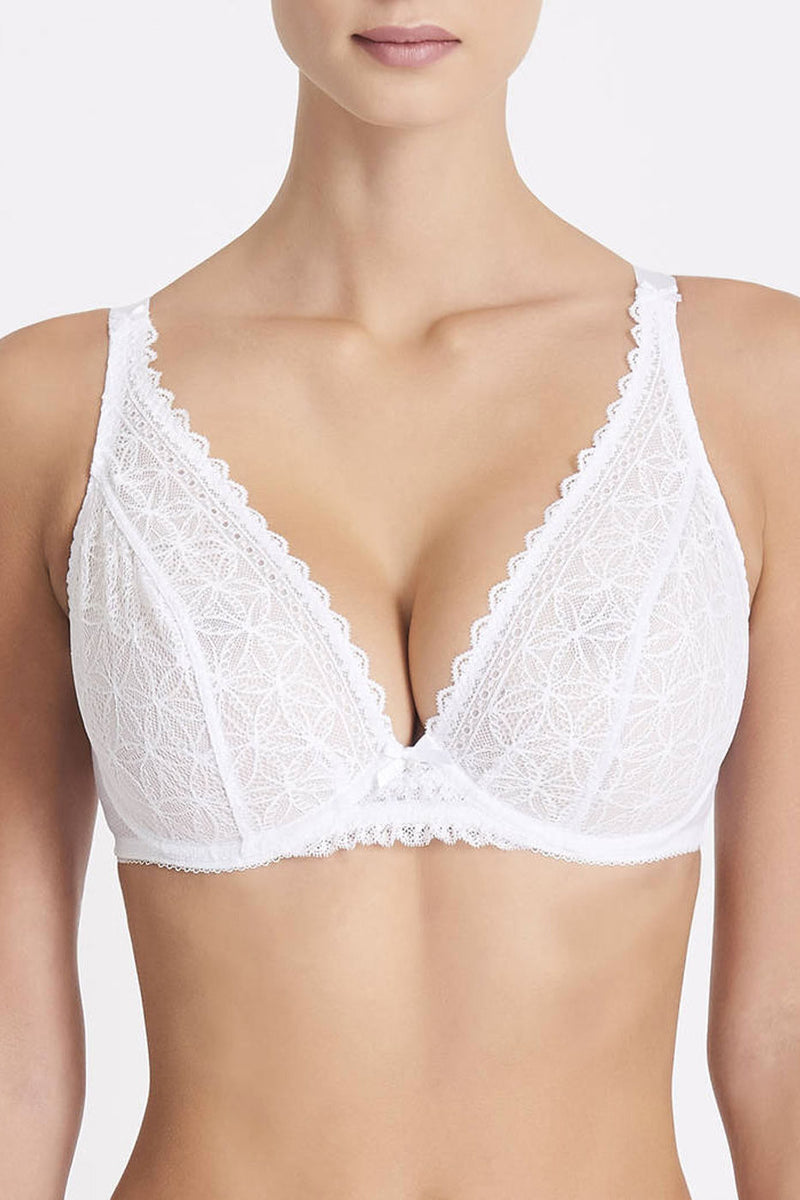 Aubade L Odalisque Comfort Triangle Plunge Bra BLANC CAD 189.00