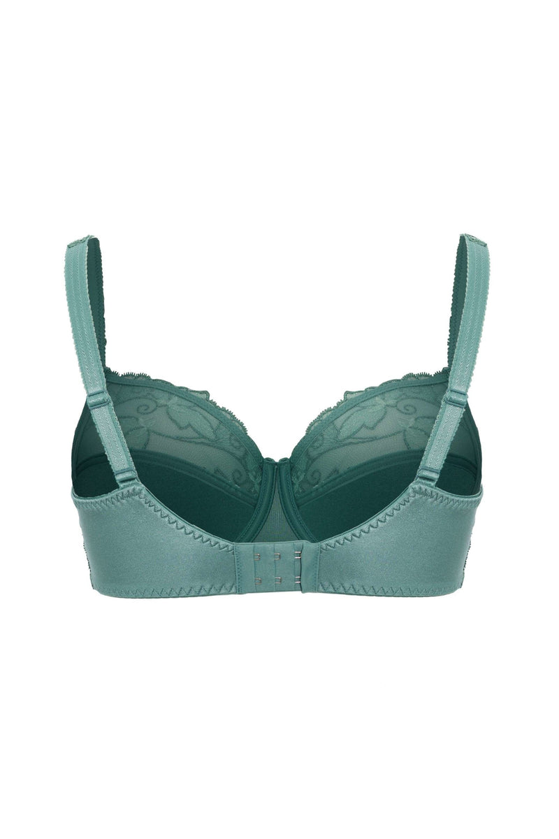 Ulla Carla Full Coverage Embroidered Underwired Bra Jade – LES SAISONS