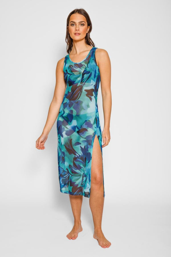 Koy Resort Seascape Mesh Long Dress