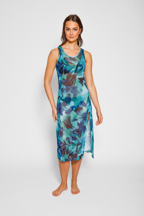 Koy Resort Seascape Mesh Long Dress