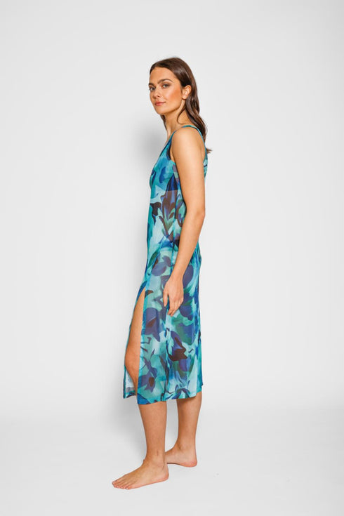 Koy Resort Seascape Mesh Long Dress