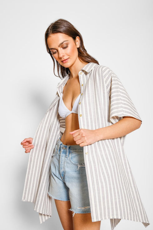 Koy Resort Casablanca Big Shirt Cover Up