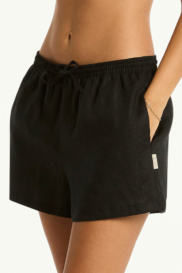 Sea Level Tidal Linen Boxer Short