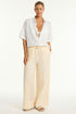 Sea Level Tidal Linen Plazzo Pant