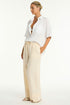 Sea Level Tidal Linen Plazzo Pant