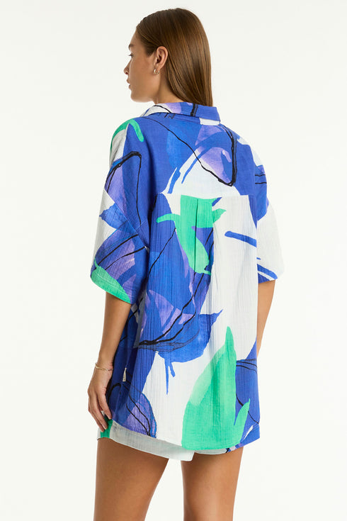 Sea Level Sublime Aloha Shirt Top