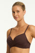 Sea Level Eco Essentials Cross Front Moulded Cup Bra