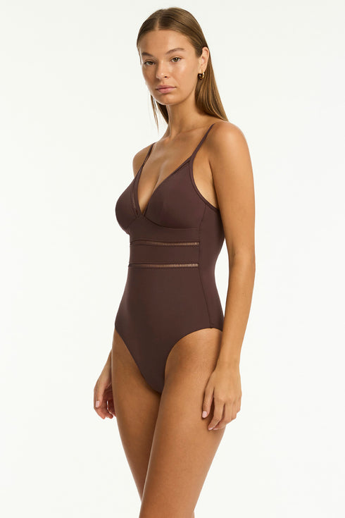 Sea Level Essentials Edit Cross Back Tri One Piece