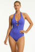 Sea Level Essentials Edit Keyhole Halter One Piece