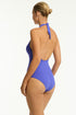 Sea Level Essentials Edit Keyhole Halter One Piece