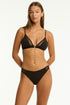 Sea Level Eclipse Cross Back Tri Bra Top