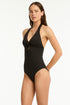 Sea Level Essentials Edit Keyhole Halter One Piece