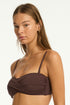 Sea Level Essentials Twist Bandeau Top