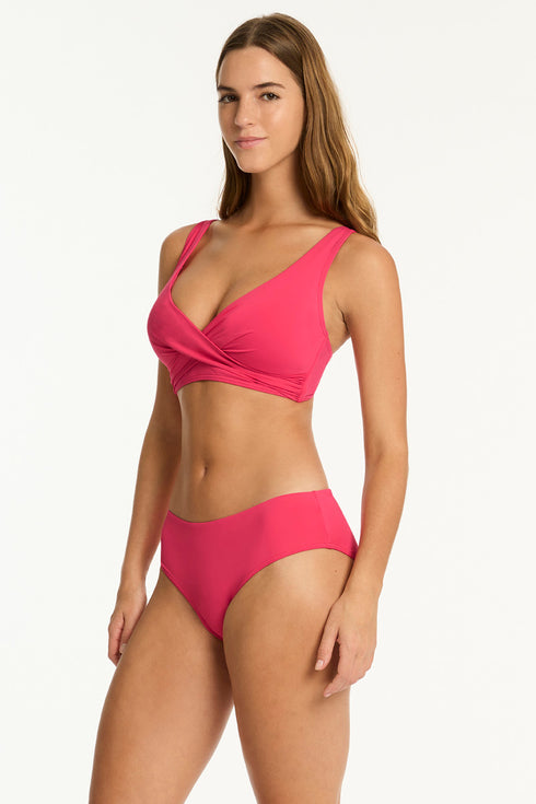 Sea Level Essentials Cross Front Bra Top