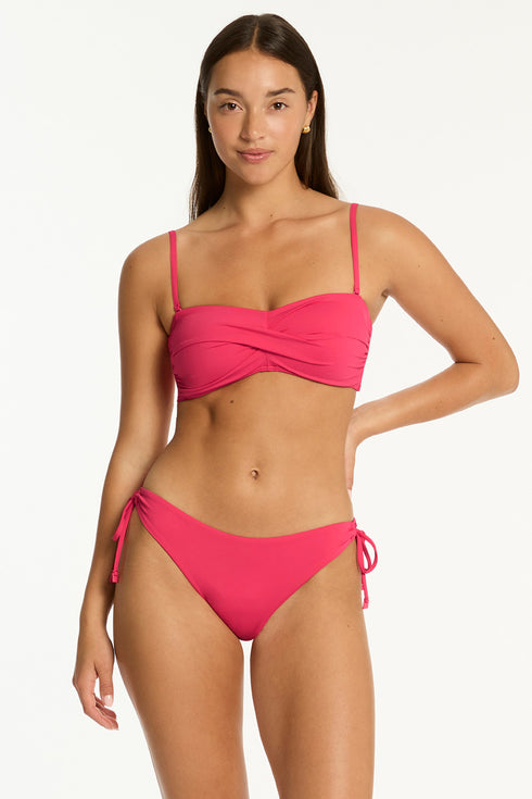 Sea Level Essentials Twist Bandeau Top