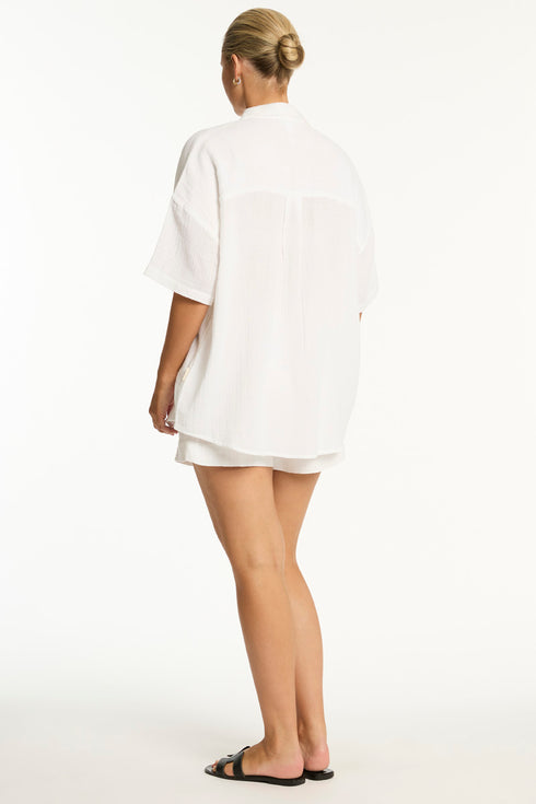 Sea Level Sunset Aloha Shirt