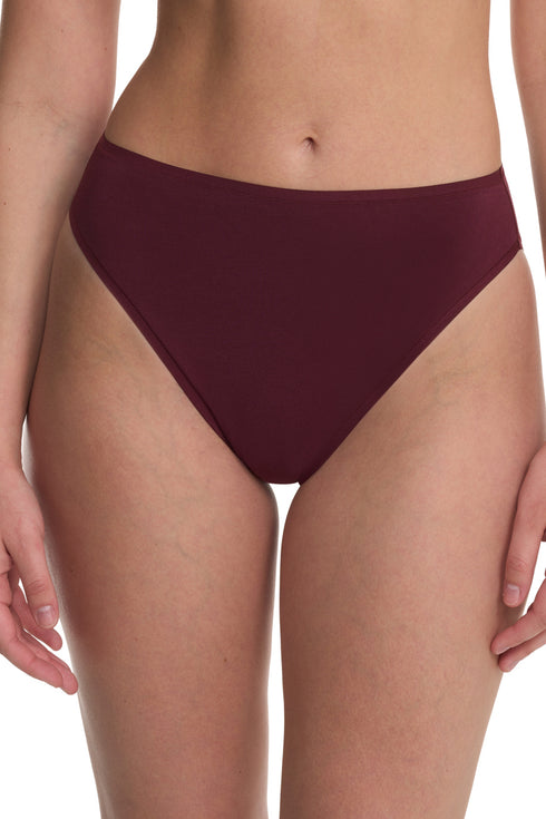 Natori Bliss Bare Cotton High Cut Brief