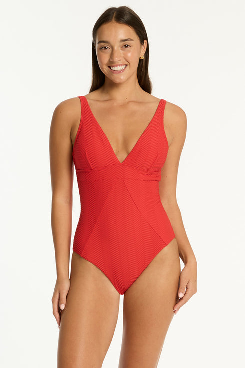 Sea Level Caracus Scoop Back Panel Line One Piece