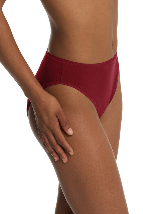 Natori Bliss Bare Cotton High Cut Brief