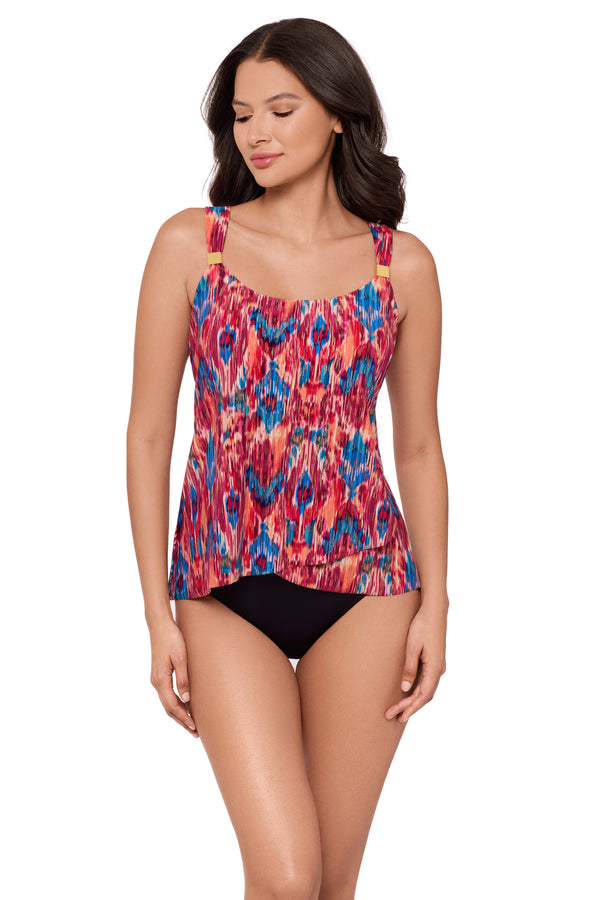 Miraclesuit Ikat Dorado Dazzle Tankini Top