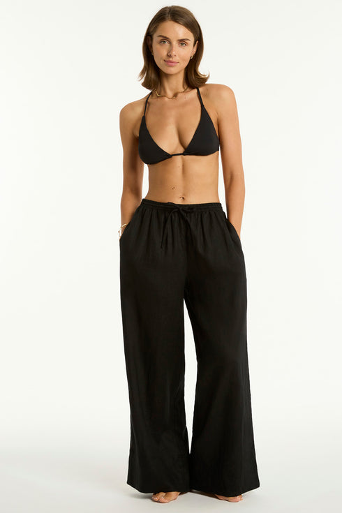 Sea Level Shore Linen Palazzo Pant