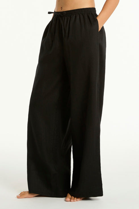 Sea Level Shore Linen Palazzo Pant