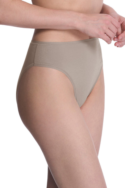 Natori Bliss Bare Cotton High Cut Brief