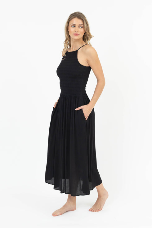 Koy Resort Miami Luxe Hi Neck Midi Dress