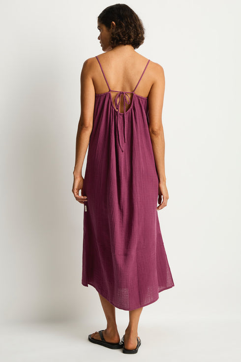 Sea Level Sunset Tie Back Sundress