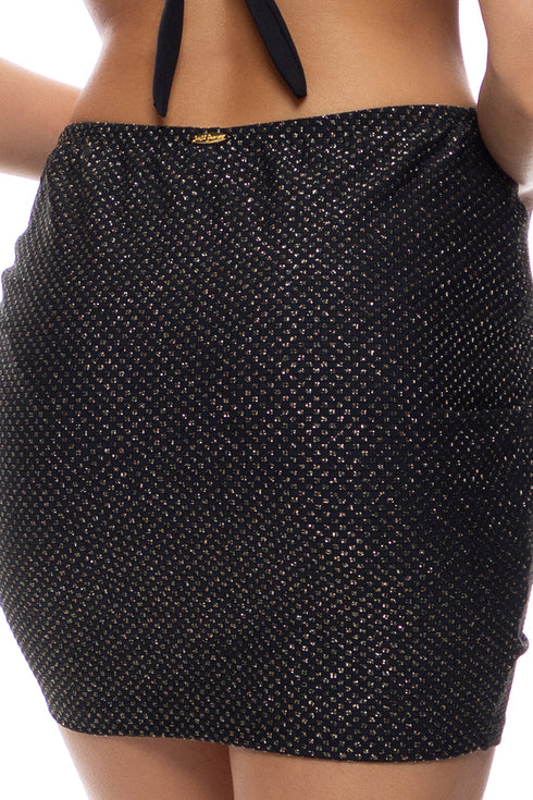 Luli Fama Sunkiss Glow Scrunched Up Mini Skirt